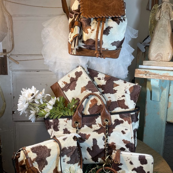 Faux Fur Cow Computer/Table Sleeve 13” or 11” - Picture 10 of 14